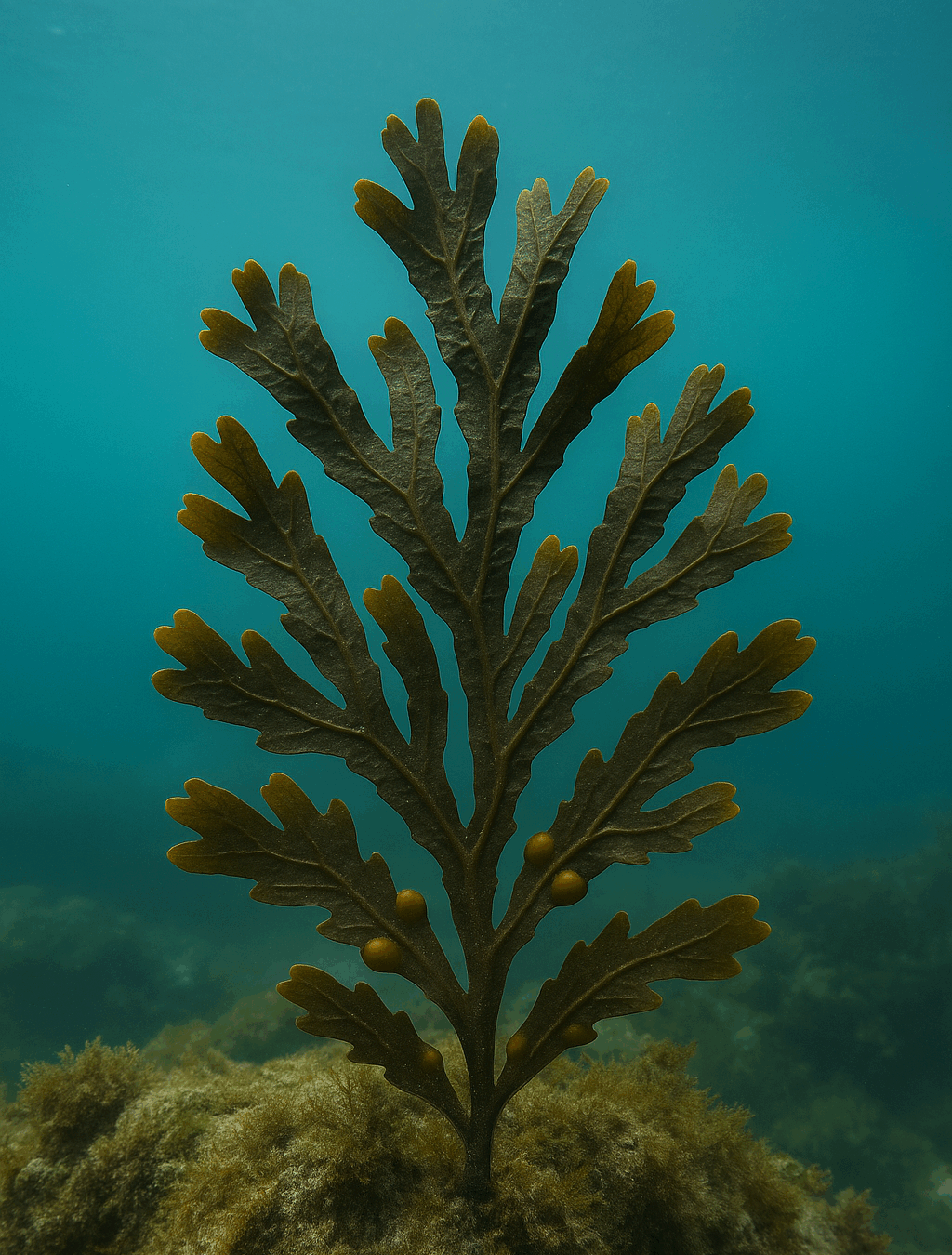 Algue brune Fucus ou Fucus vesiculosus