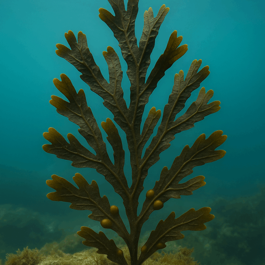 Algue brune Fucus ou Fucus vesiculosus