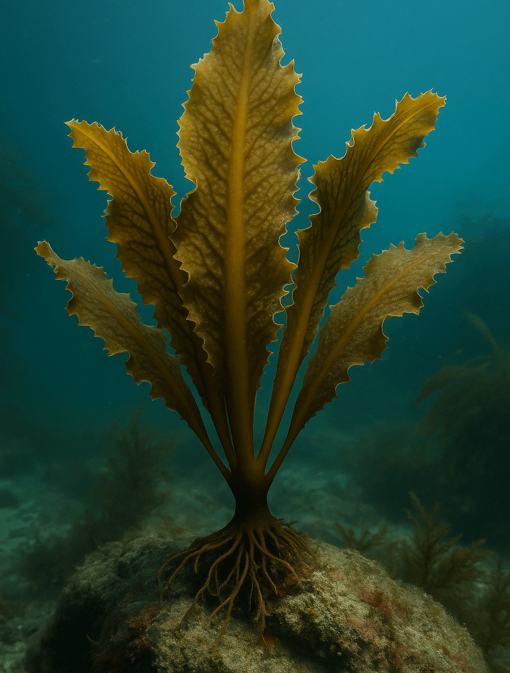Algue brune Wakamé ou Undaria pinnatifida