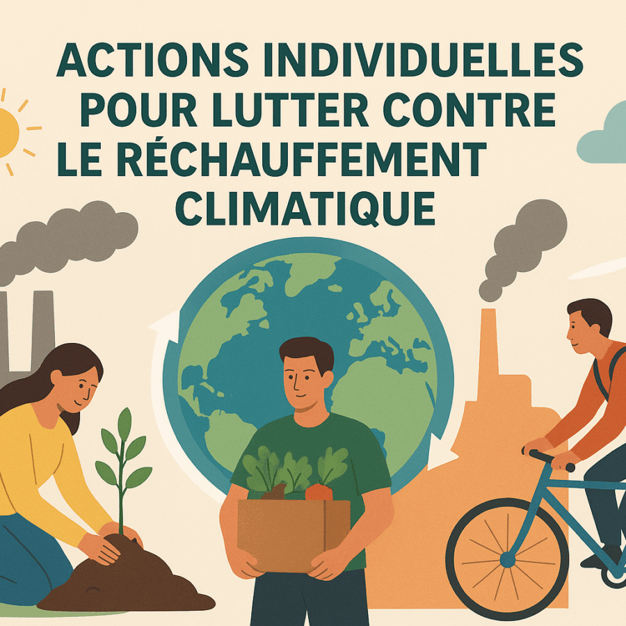 Actions individuelles pour lutter contre le réchauffement climatique