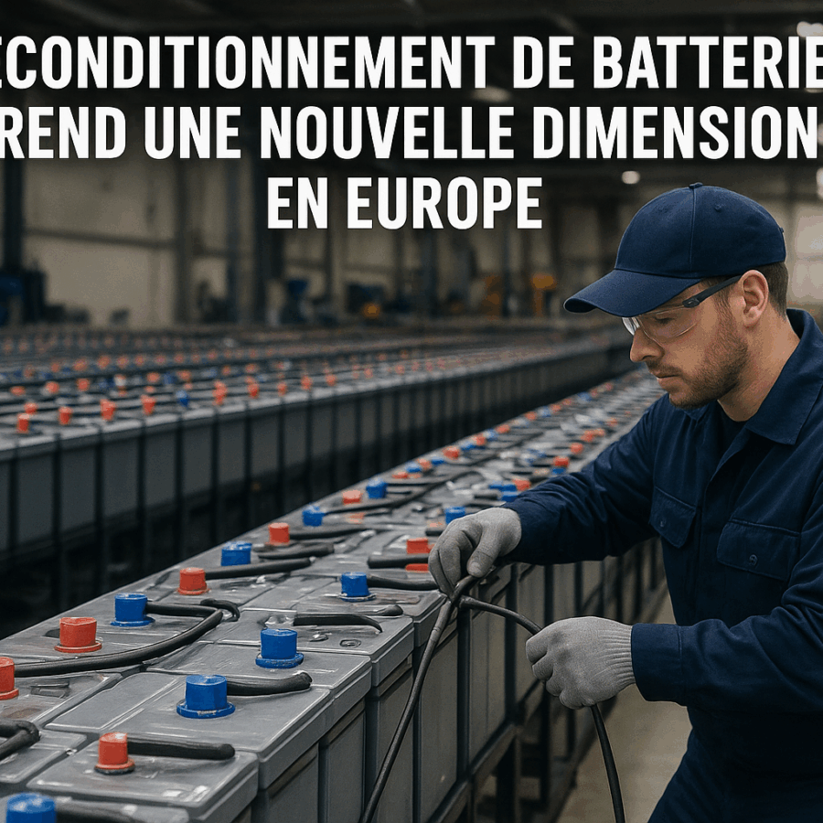 Reconditionnement de batteries prend une nouvelle dimension en Europe.