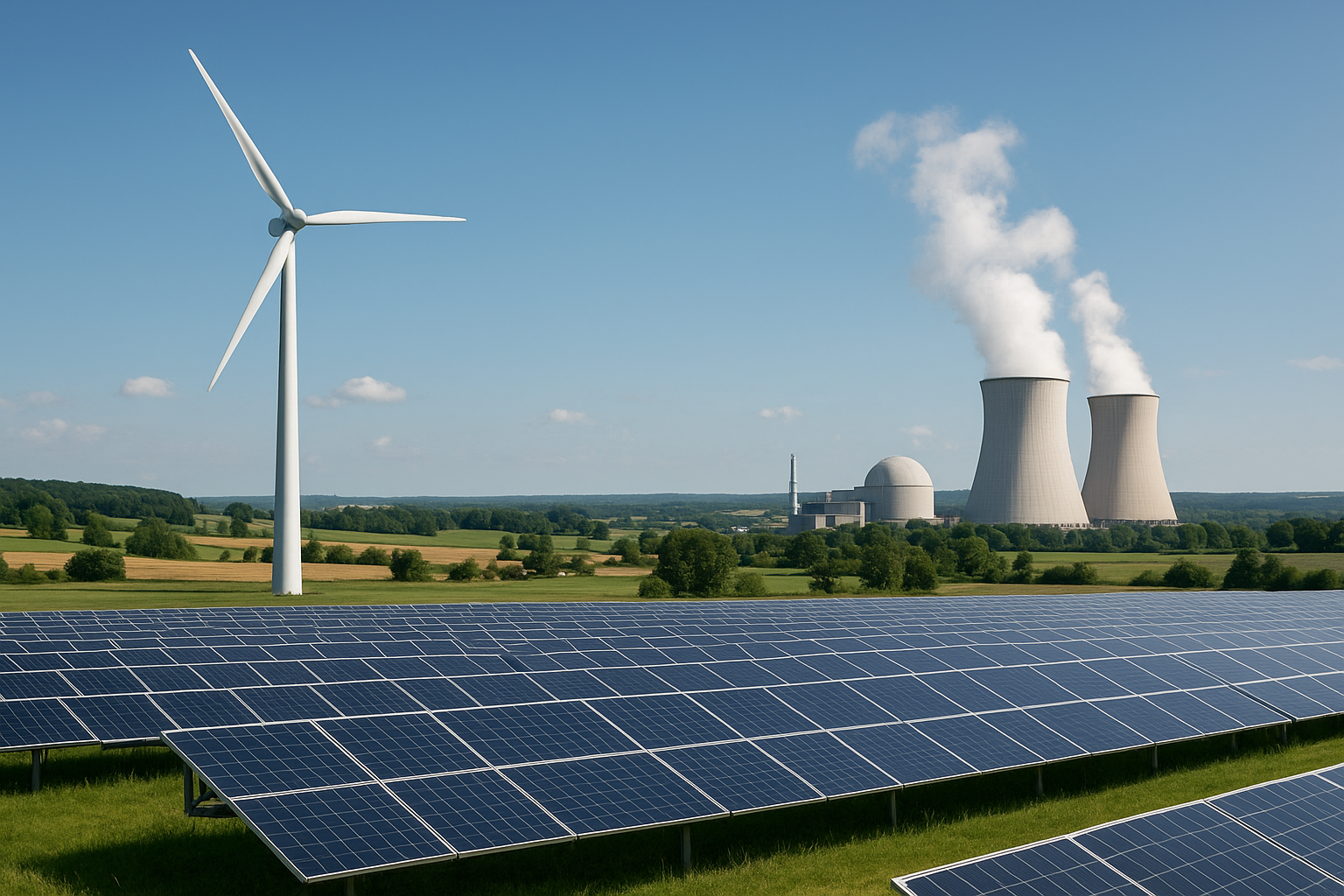 Illustration de l’article : Électricité décarbonée : quelles solutions pour produire une énergie bas carbone en France ?
